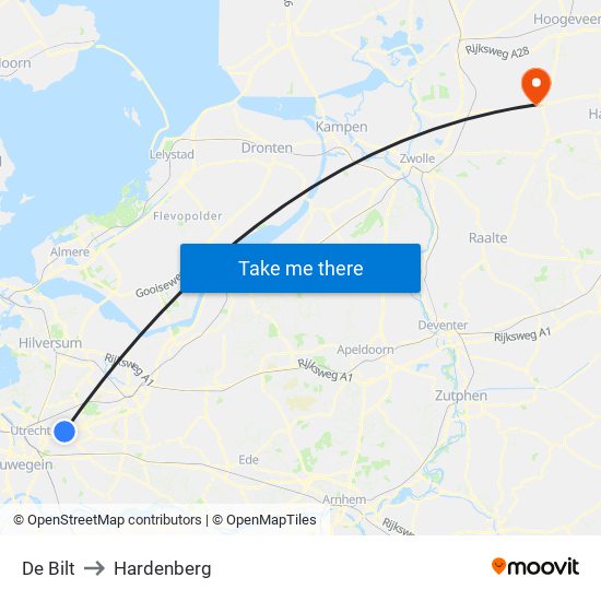 De Bilt to Hardenberg map