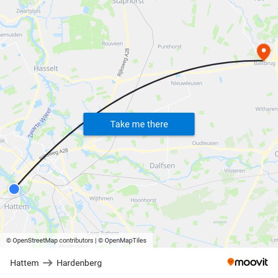 Hattem to Hardenberg map