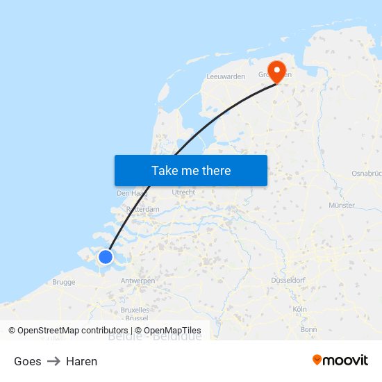 Goes to Haren map