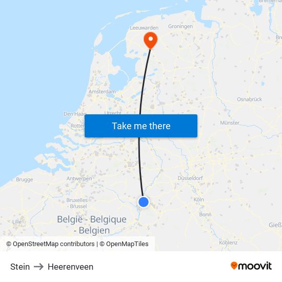 Stein to Heerenveen map
