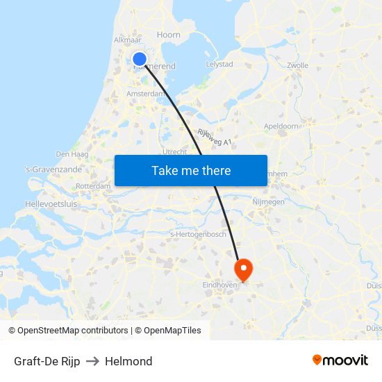 Graft-De Rijp to Helmond map