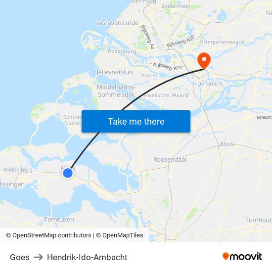 Goes to Hendrik-Ido-Ambacht map