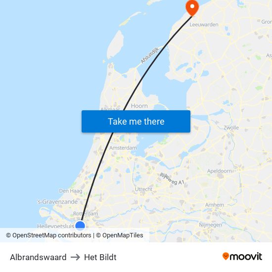 Albrandswaard to Het Bildt map