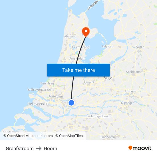 Graafstroom to Hoorn map