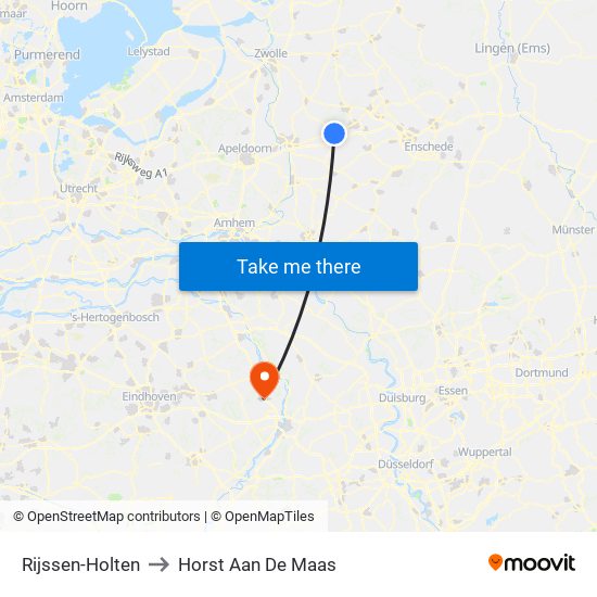 Rijssen-Holten to Horst Aan De Maas map