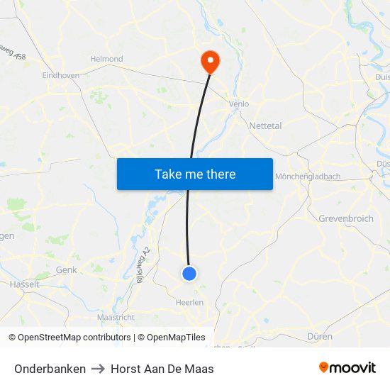 Onderbanken to Horst Aan De Maas map