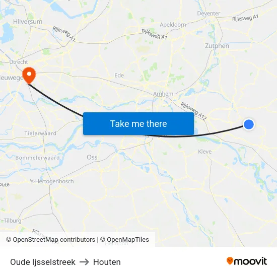 Oude Ijsselstreek to Houten map