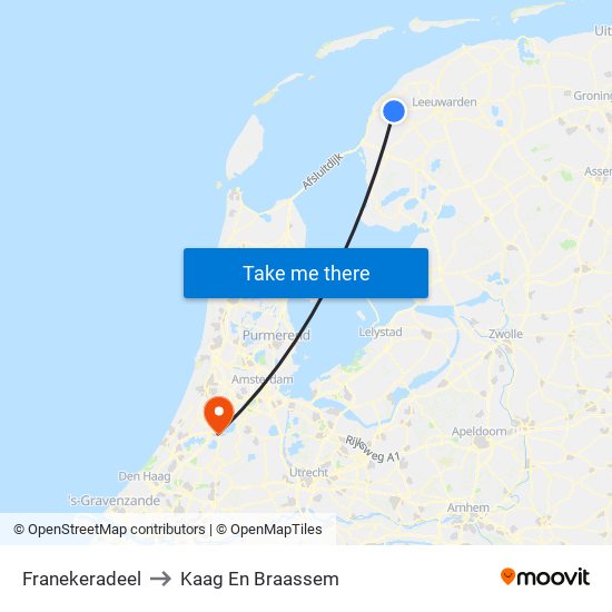 Franekeradeel to Kaag En Braassem map