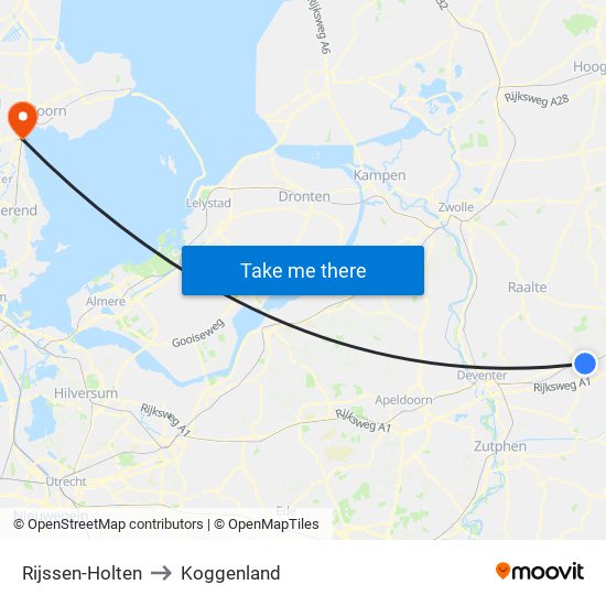 Rijssen-Holten to Koggenland map