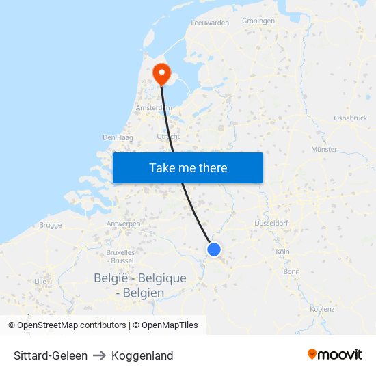 Sittard-Geleen to Koggenland map