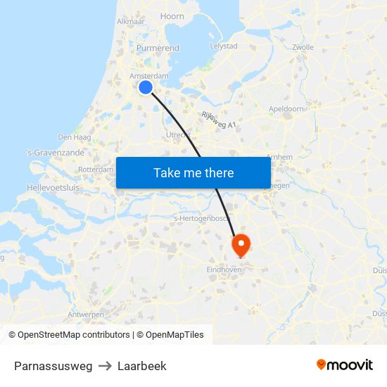 Parnassusweg to Laarbeek map