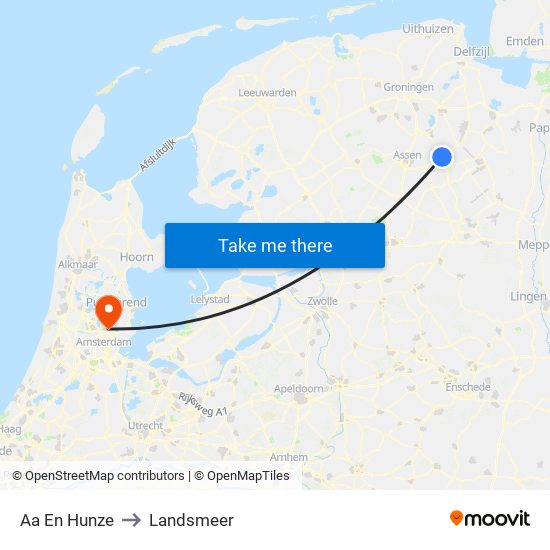 Aa En Hunze to Landsmeer map