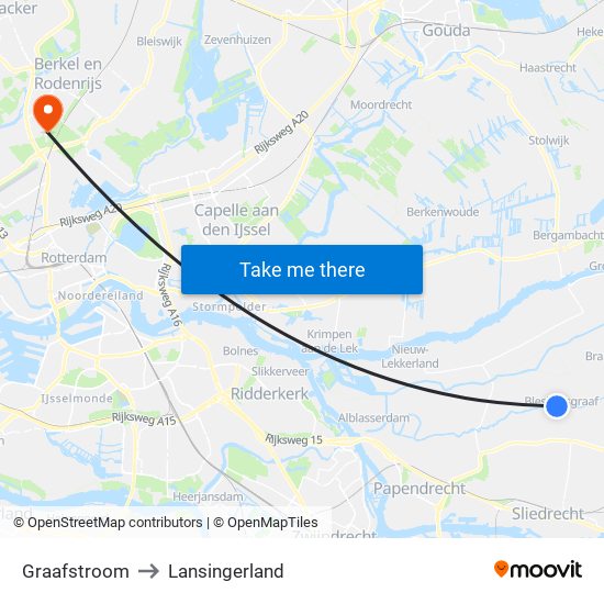 Graafstroom to Lansingerland map