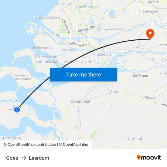 Goes to Leerdam map