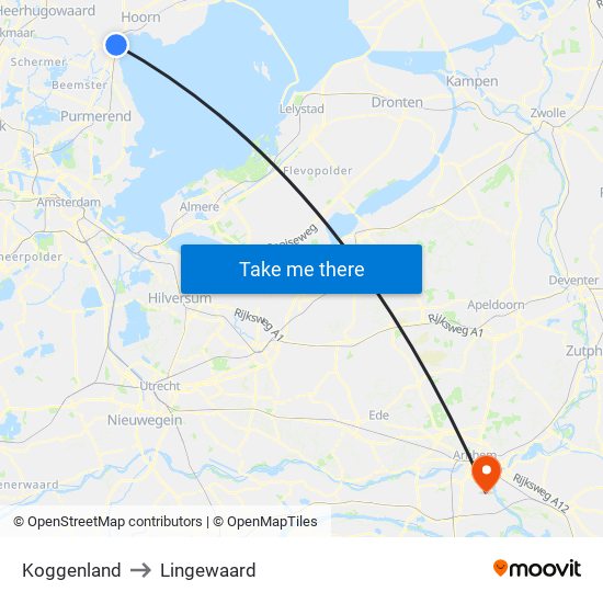 Koggenland to Lingewaard map
