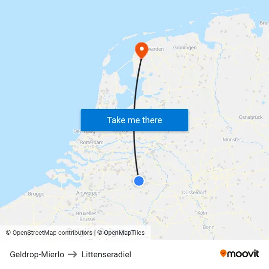Geldrop-Mierlo to Littenseradiel map