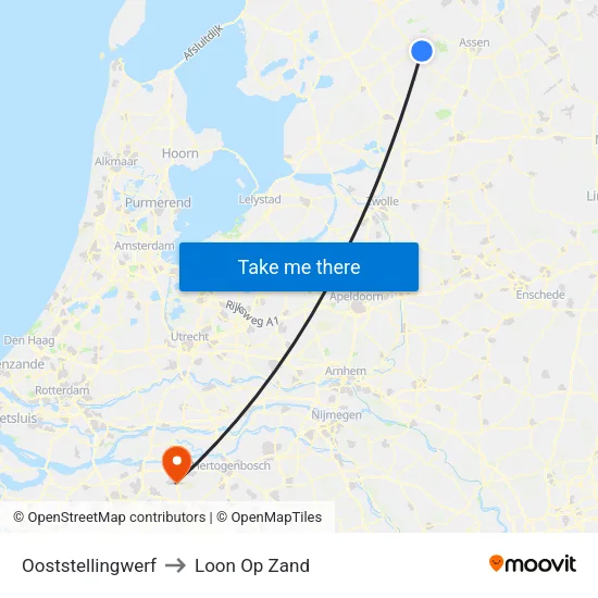 Ooststellingwerf to Loon Op Zand map