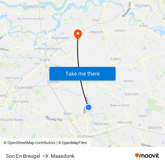 Son En Breugel to Maasdonk map