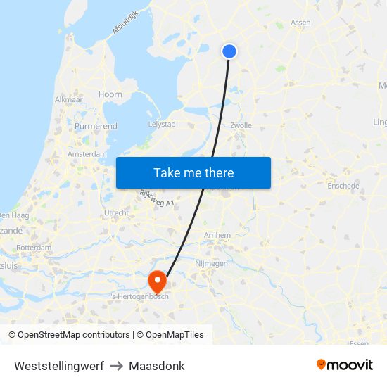 Weststellingwerf to Maasdonk map