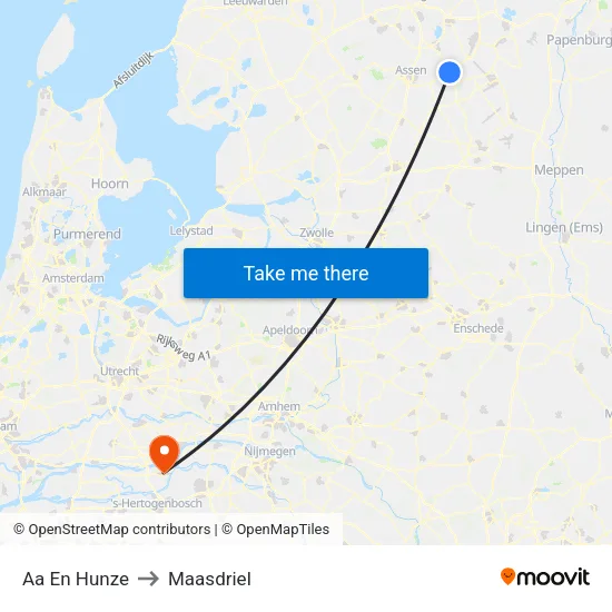 Aa En Hunze to Maasdriel map