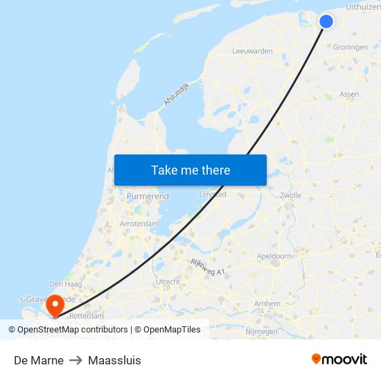 De Marne to Maassluis map