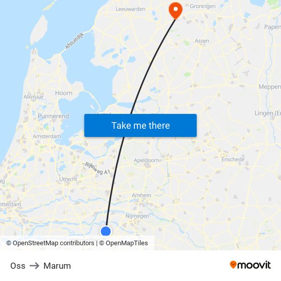 Oss to Marum map