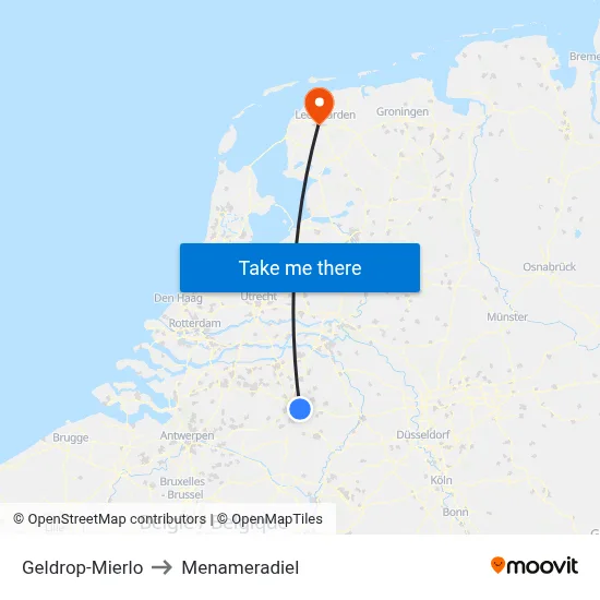 Geldrop-Mierlo to Menameradiel map
