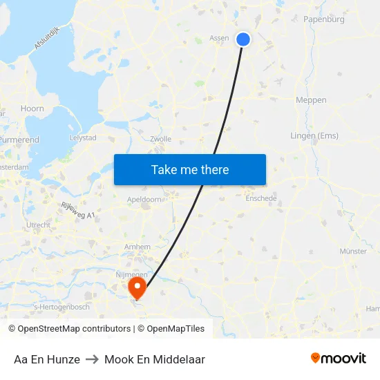 Aa En Hunze to Mook En Middelaar map