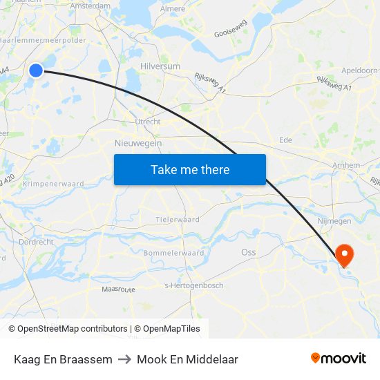 Kaag En Braassem to Mook En Middelaar map