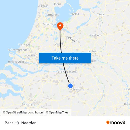 Best to Naarden map