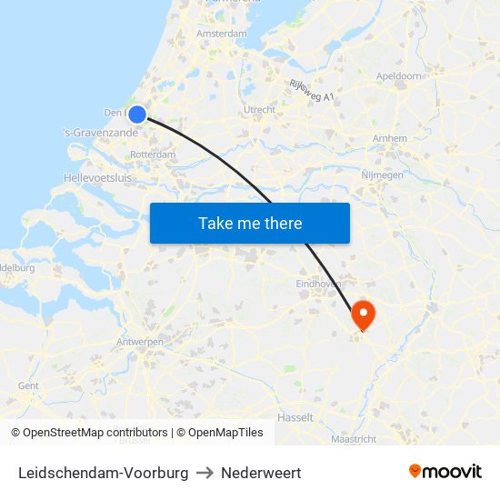 Leidschendam-Voorburg to Nederweert map