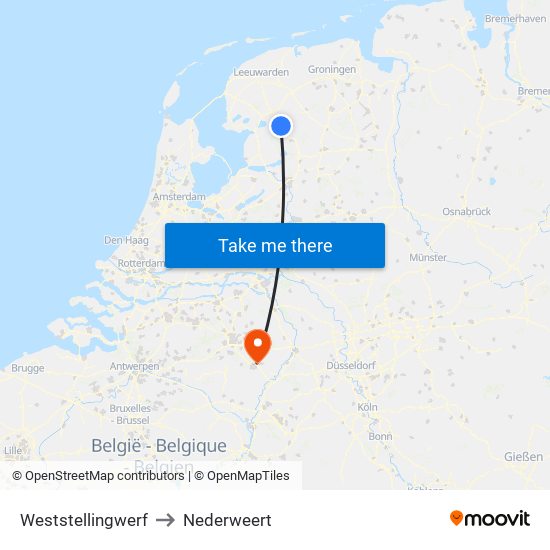 Weststellingwerf to Nederweert map