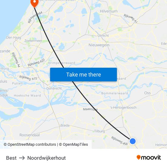 Best to Noordwijkerhout map