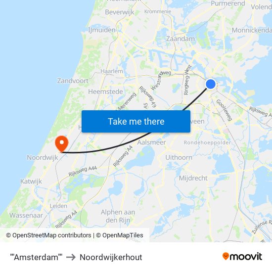 ""Amsterdam"" to Noordwijkerhout map