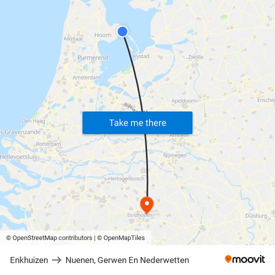 Enkhuizen to Nuenen, Gerwen En Nederwetten map