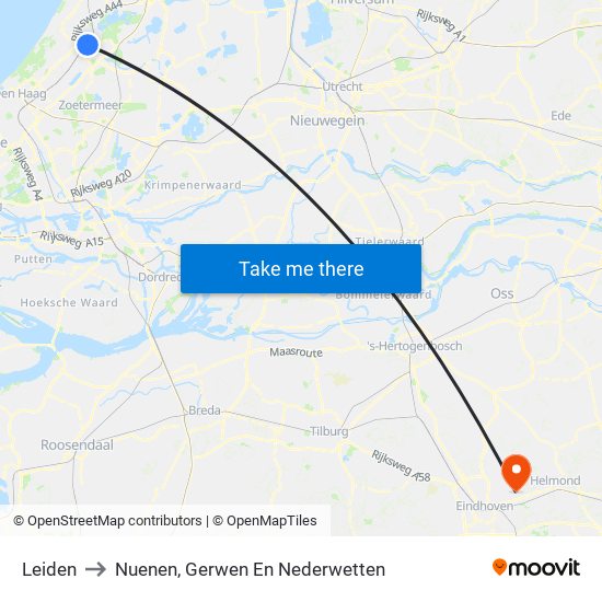 Leiden to Nuenen, Gerwen En Nederwetten map