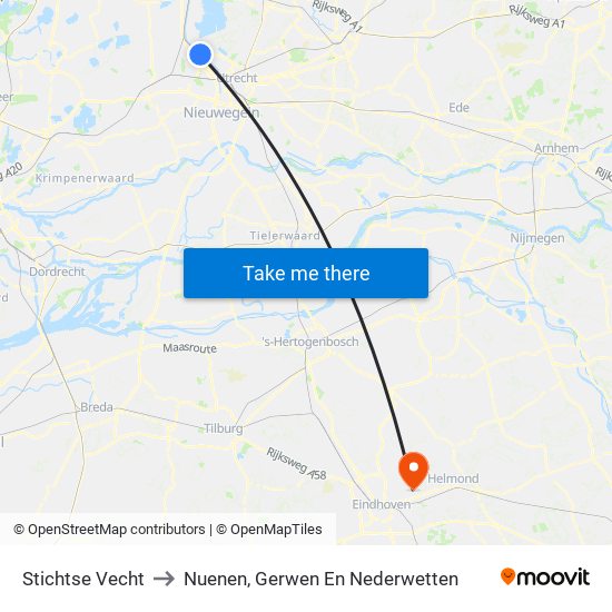 Stichtse Vecht to Nuenen, Gerwen En Nederwetten map