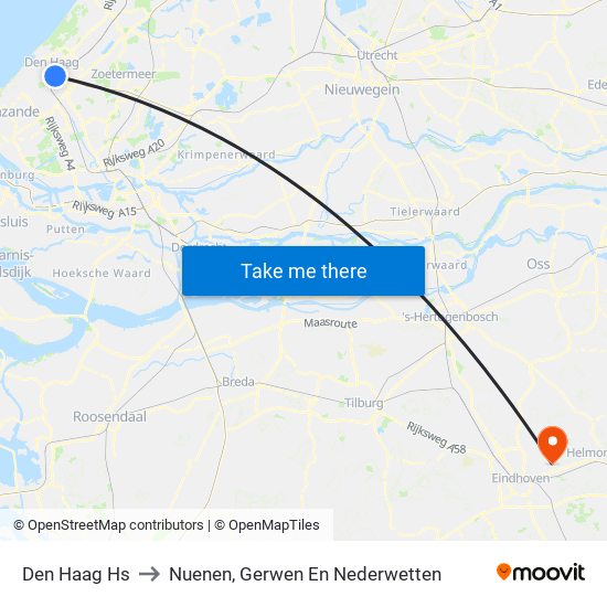 Den Haag Hs to Nuenen, Gerwen En Nederwetten map