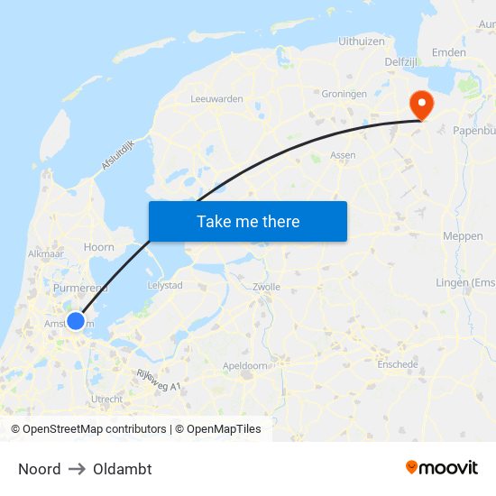 Noord to Oldambt map