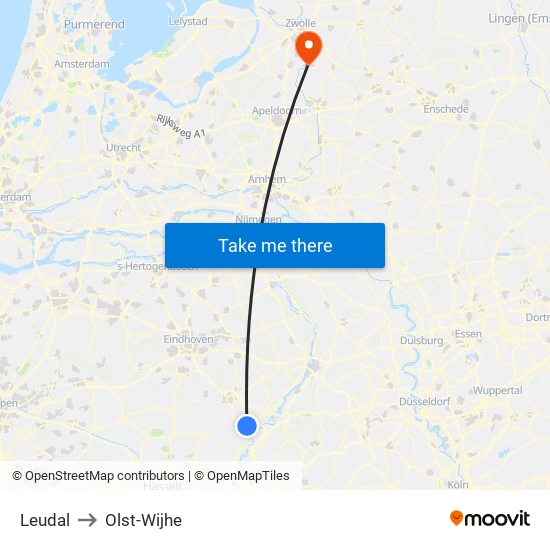 Leudal to Olst-Wijhe map