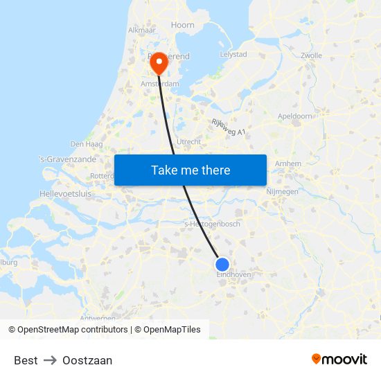 Best to Oostzaan map