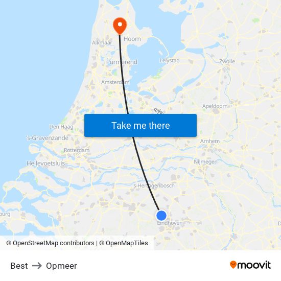 Best to Opmeer map