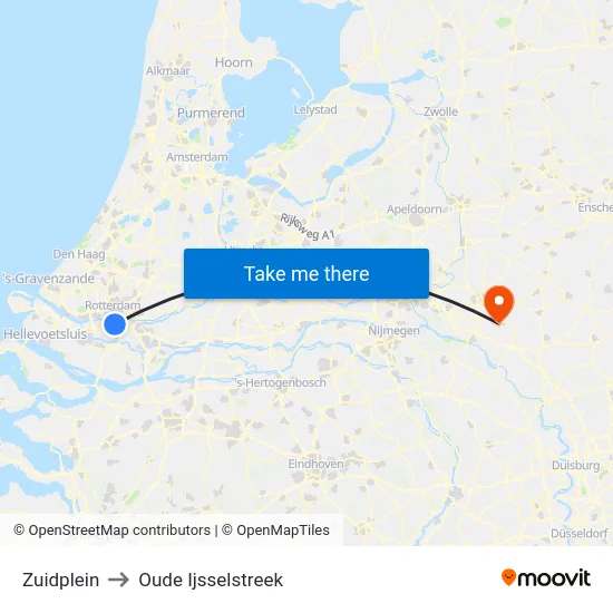 Zuidplein to Oude Ijsselstreek map