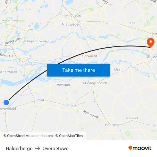 Halderberge to Overbetuwe map