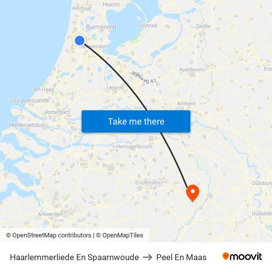 Haarlemmerliede En Spaarnwoude to Peel En Maas map