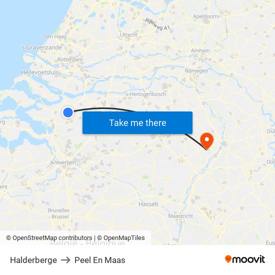 Halderberge to Peel En Maas map