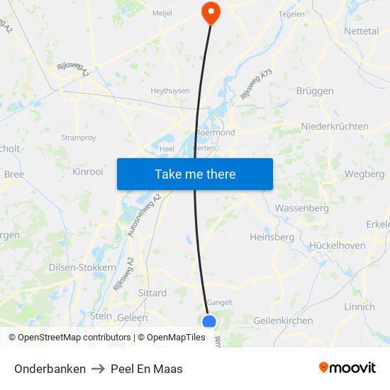 Onderbanken to Peel En Maas map