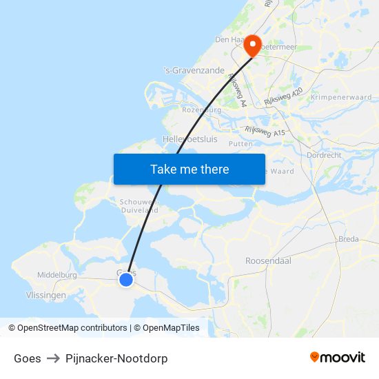 Goes to Pijnacker-Nootdorp map