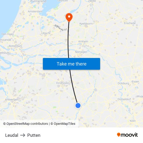 Leudal to Putten map