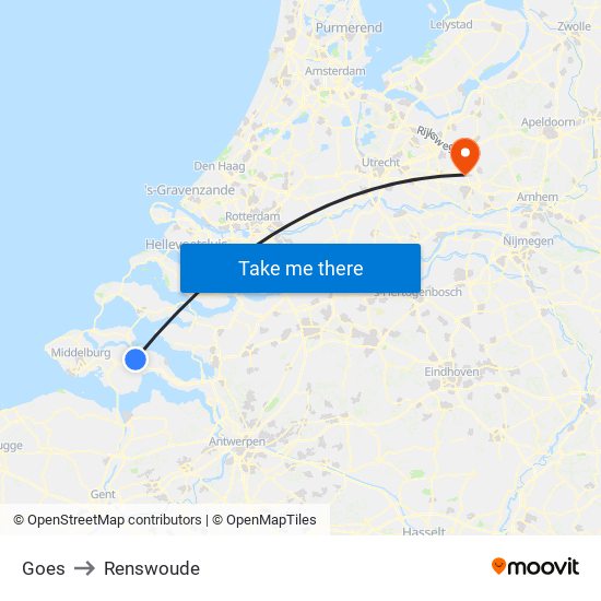 Goes to Renswoude map